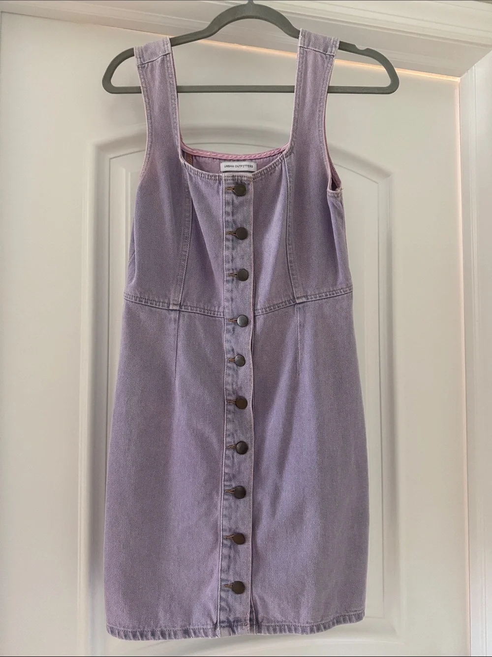 Urban Outfitters Lavender Button-Front Mini Dress - Picture 1 of 3